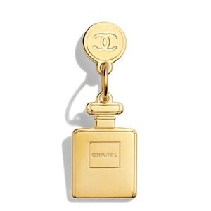 CHANEL Gold Perfume Bottle charm